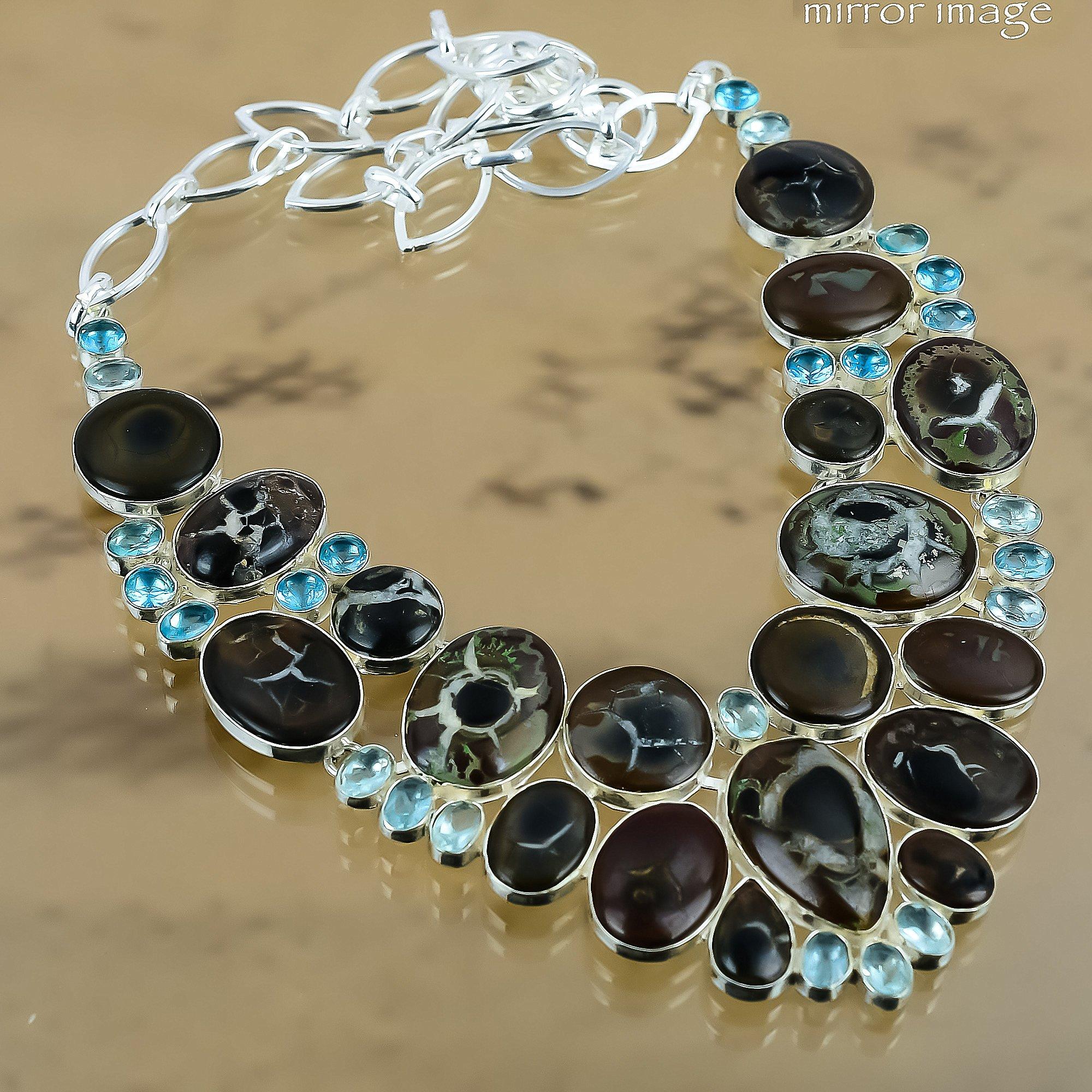 Natural Moroccan Mud Crack Fossil Chain Adjustable Necklace 925 Silver For Women Adjustable
Natural Moroccan Mud Crack Fossil Chain Adjustable Necklace 925 Silver For Women Adjustable