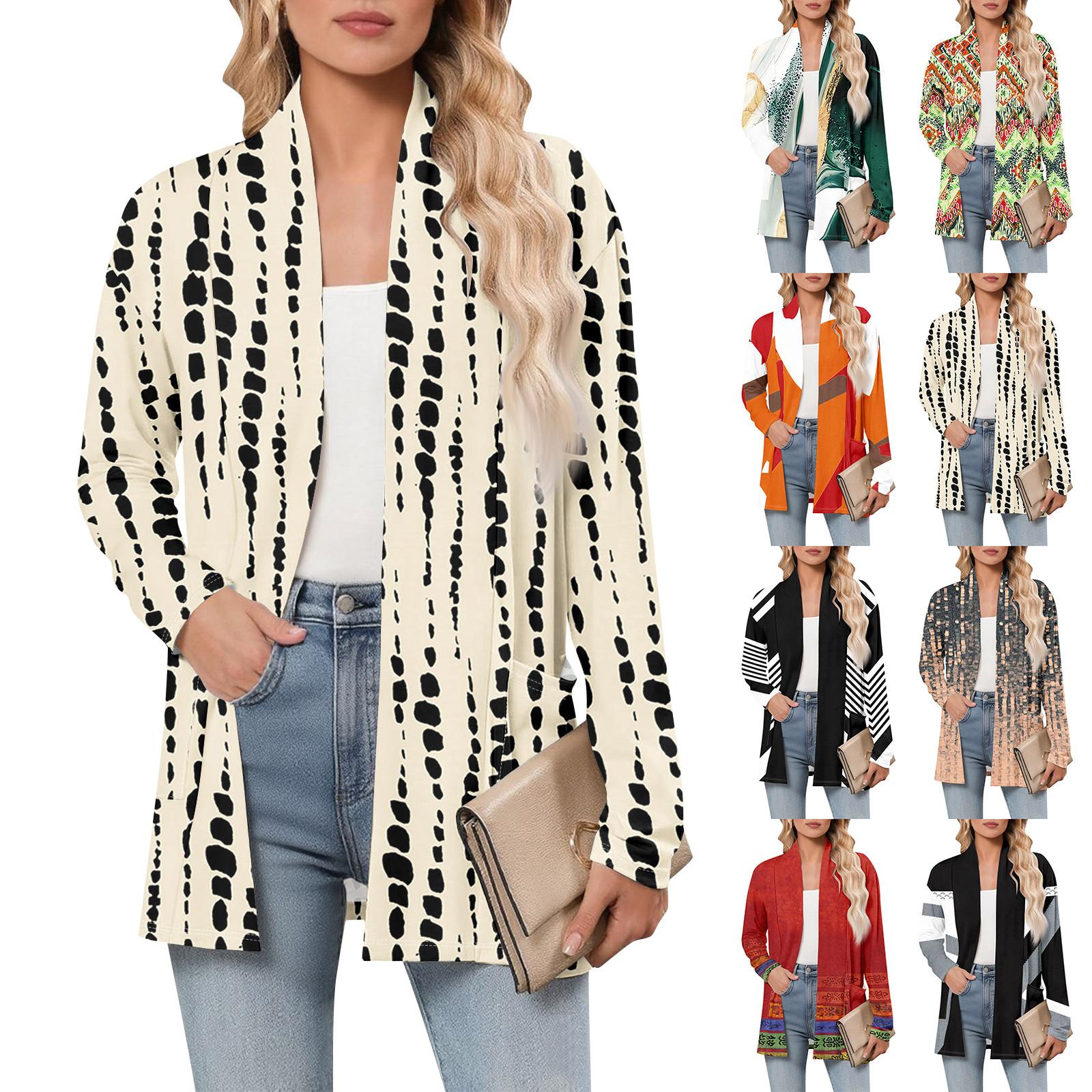 Women s Long Sleeve Cardigan V Neck Fashion Printed Shirt Lightweight Casual Loose Thin Cardigans With Pockets XL
Women s Long Sleeve Cardigan V Neck Fashion Printed Shirt Lightweight Casual Loose Thin Cardigans With Pockets XL