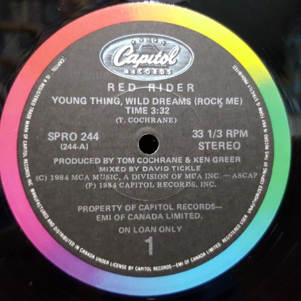 12inch Record RED RIDER Young Thing Wild Dreams Rock Me SPRO244PROMO Capitol Records 1984 Canada Rock Used
12inch Record RED RIDER Young Thing Wild Dreams Rock Me SPRO244PROMO Capitol Records 1984 Canada Rock Used