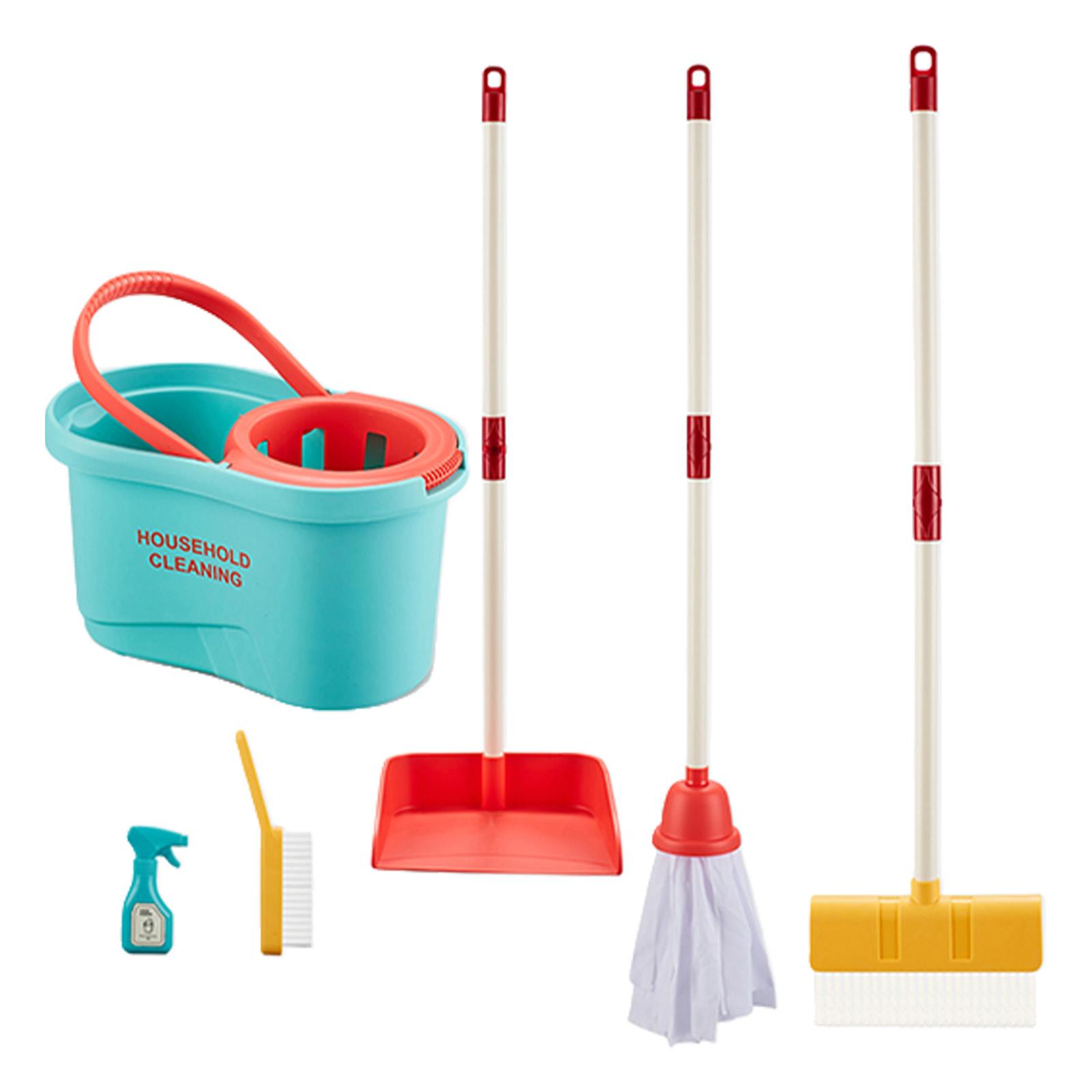 6in1 Kids Cleaning Toy Set for 36 Years Child with Broom Dustpan Mop Bucket Brush Spray Bottle
6in1 Kids Cleaning Toy Set for 36 Years Child with Broom Dustpan Mop Bucket Brush Spray Bottle