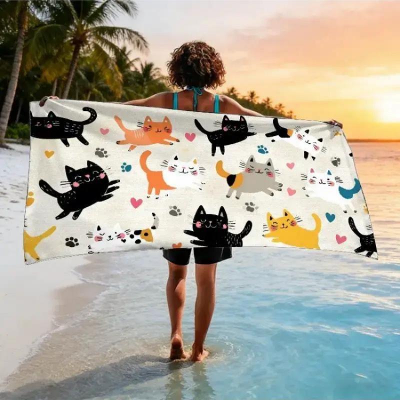 A Beach Towel Themed for Cat Lovers, Perfect for Pet Day, Cat House, Pet Owner S Living Room, Cat-Themed Venue, Cat Caf W30*H60(CM)
A Beach Towel Themed for Cat Lovers, Perfect for Pet Day, Cat House, Pet Owner S Living Room, Cat-Themed Venue, Cat Caf W30*H60(CM)