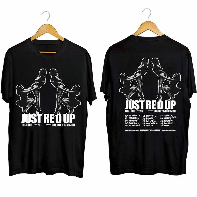 Футболка из плотного хлопка 300GSM Футболка YG Just Re d Up Tour Футболка YG Fan Рубашка Just Re d Up Tour Футболка YG Rap
Футболка из плотного хлопка 300GSM Футболка YG Just Re d Up Tour Футболка YG Fan Рубашка Just Re d Up Tour Футболка YG Rap