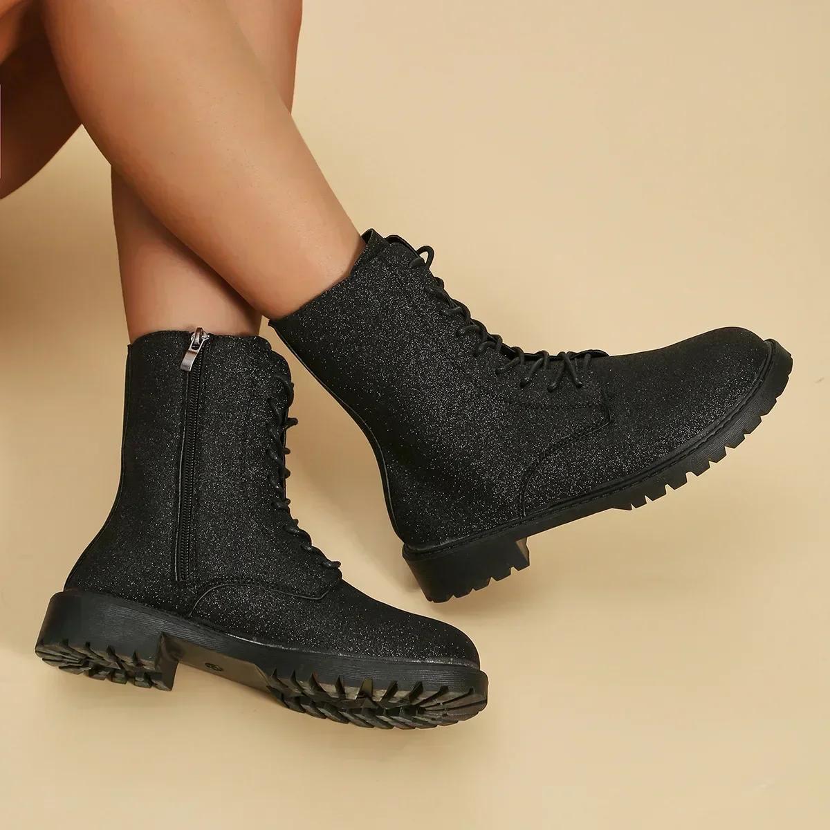 Женские осенние ботинки на толстой подошве с боковой молнией, мотоциклетные ботинки из искусственной кожи, черные армейские ботинки, большие размеры 41 42 40
Женские осенние ботинки на толстой подошве с боковой молнией, мотоциклетные ботинки из искусственной кожи, черные армейские ботинки, большие размеры 41 42 40