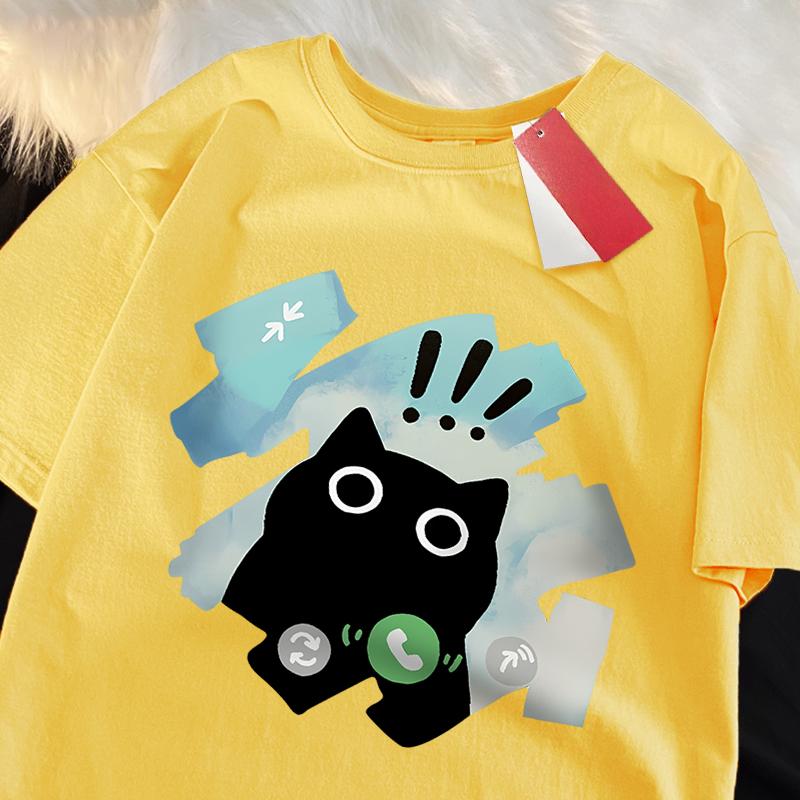 Funny Black Cat Japanese Style T Shirt Men Women Fashion Tshirts Summer 100% Cotton Tops Casual Loose Street T-Shirts 3XL
Funny Black Cat Japanese Style T Shirt Men Women Fashion Tshirts Summer 100% Cotton Tops Casual Loose Street T-Shirts 3XL