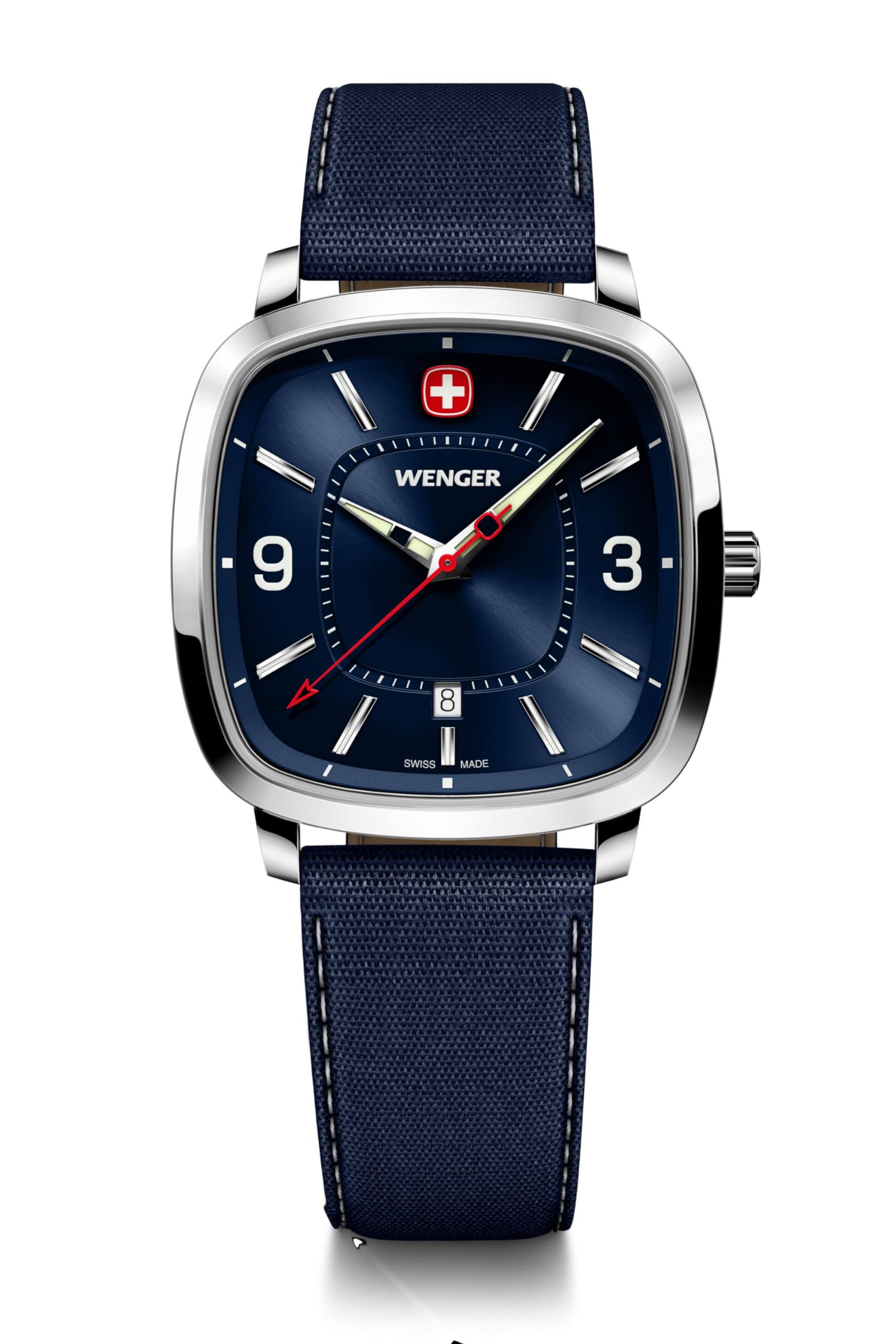 WENGER VINTAGE SPORT Watch for Stainless Steel Case Blue Blue Recycled 50m Water Men, (316L), Dial, Strap, Quartz, Resistant, Gift, Analog,
WENGER VINTAGE SPORT Watch for Stainless Steel Case Blue Blue Recycled 50m Water Men, (316L), Dial, Strap, Quartz, Resistant, Gift, Analog,