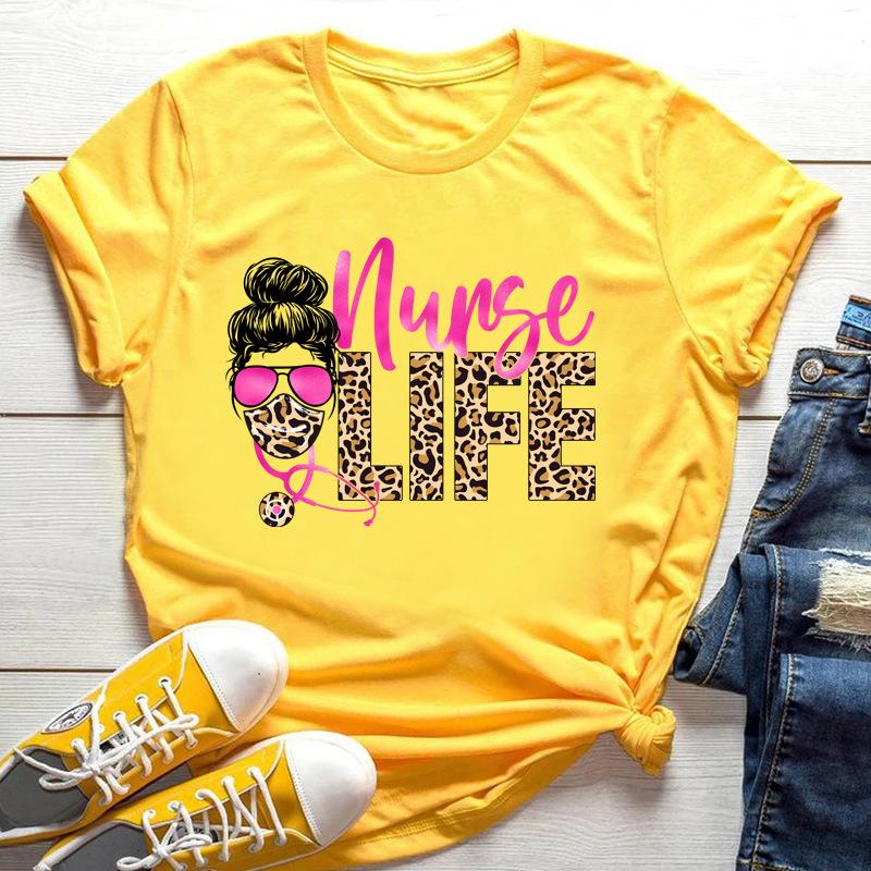 Nurse Life Leopard Skull Head Print Women T Shirt Short Sleeve O Neck Loose Women Tshirt Ladies Tee Shirt Tops Camisetas Mujer XXXL
Nurse Life Leopard Skull Head Print Women T Shirt Short Sleeve O Neck Loose Women Tshirt Ladies Tee Shirt Tops Camisetas Mujer XXXL