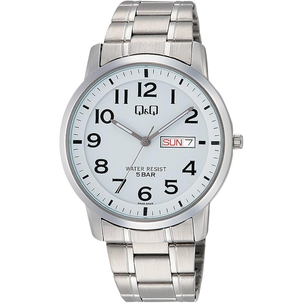 Citizen Q&Q Analog Waterproof Watch Date Day Metal Band W474-204 Men s White
Citizen Q&Q Analog Waterproof Watch Date Day Metal Band W474-204 Men s White