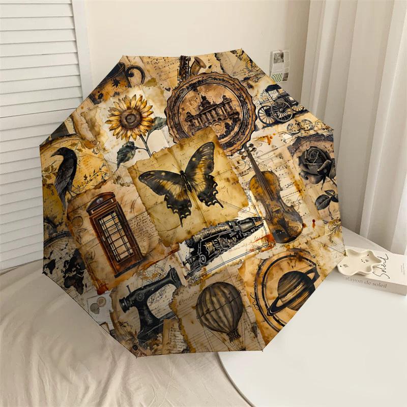 1PC Vintage Patterns Umbrella-8-Rib Reinforced Portable Folding Travel Suitable for All Seasons Outdoor Daily Use Is an Ideal Choice -K0339
1PC Vintage Patterns Umbrella-8-Rib Reinforced Portable Folding Travel Suitable for All Seasons Outdoor Daily Use Is an Ideal Choice -K0339