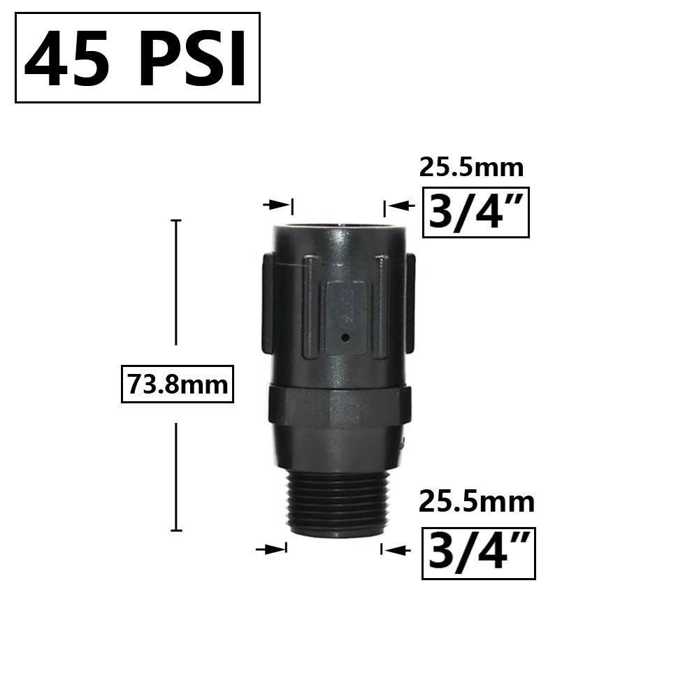 3/4 Female To 3/4 Male Thread Water Pressure Regulating Valve 15/20/25/30/45PSI Farm Water Pressure Reducing Valve
3/4 Female To 3/4 Male Thread Water Pressure Regulating Valve 15/20/25/30/45PSI Farm Water Pressure Reducing Valve