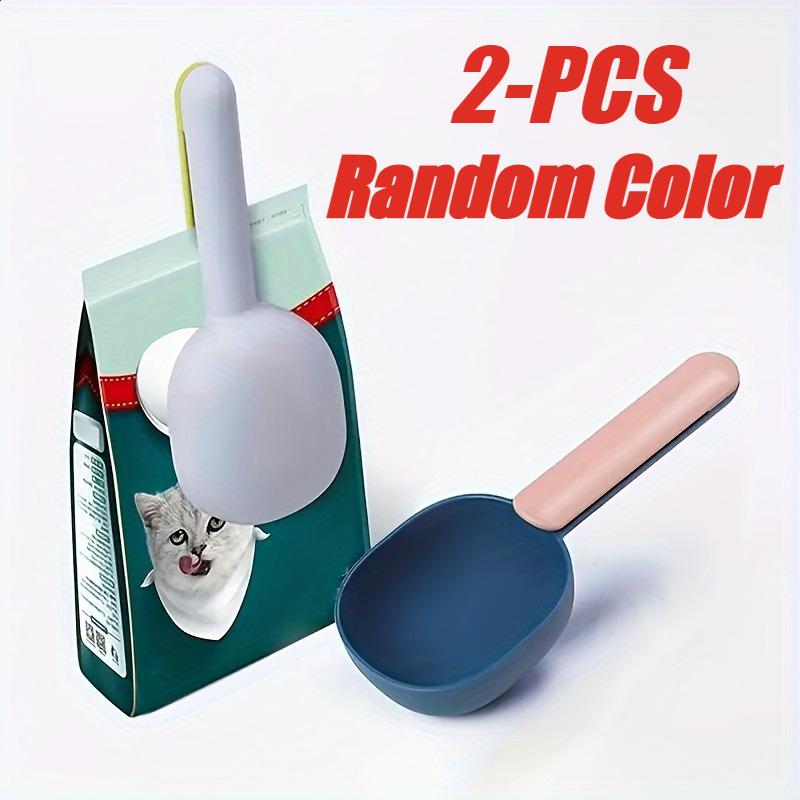 2pcs Random Dog Food Scoop Multifunctional Pet Feeding Spoon with Sealing Clip Grade Plastic Cat Food Dedicated Measuring Spoon
2pcs Random Dog Food Scoop Multifunctional Pet Feeding Spoon with Sealing Clip Grade Plastic Cat Food Dedicated Measuring Spoon