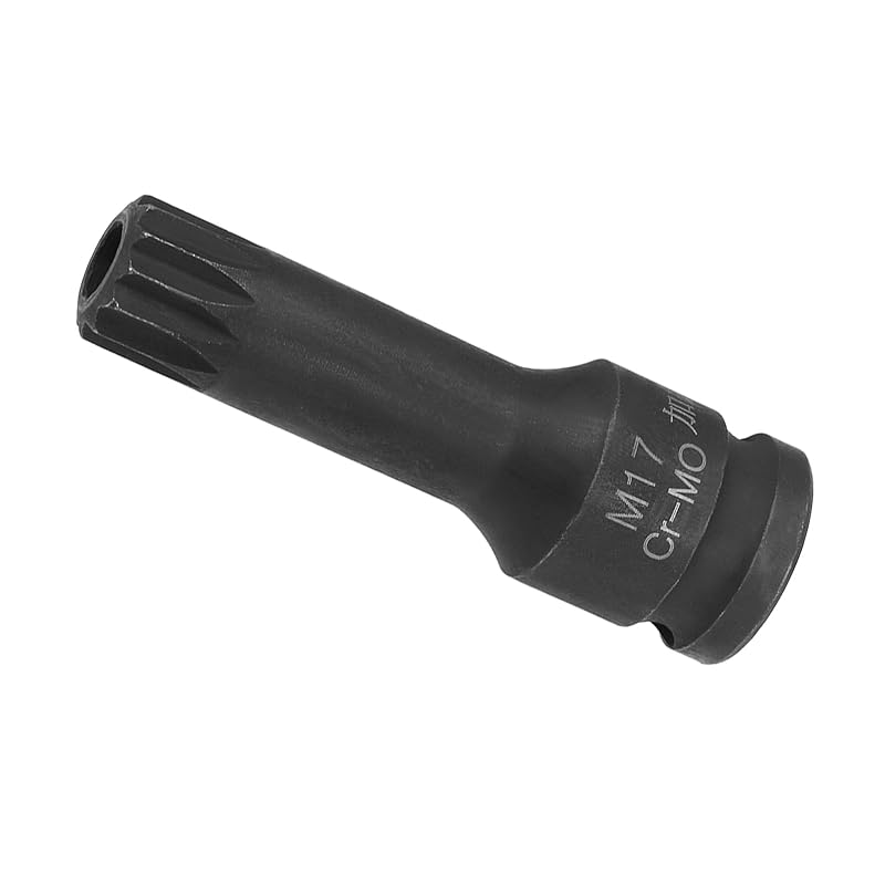 CoCud impact triple square spline bit socket M17 bit 1/2 drive tamper proof metric screwdriver socket adapter - (Application: for torque wrench)
CoCud impact triple square spline bit socket M17 bit 1/2 drive tamper proof metric screwdriver socket adapter - (Application: for torque wrench)