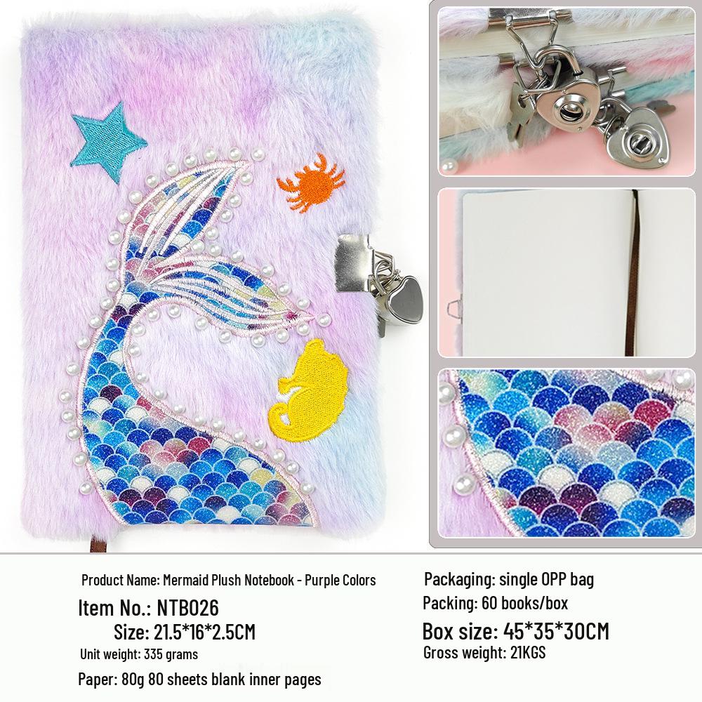 Unicorn Mermaid Heart Plush Cross-Stitch A5 Notebook | Girlish Gift Diary
Unicorn Mermaid Heart Plush Cross-Stitch A5 Notebook | Girlish Gift Diary