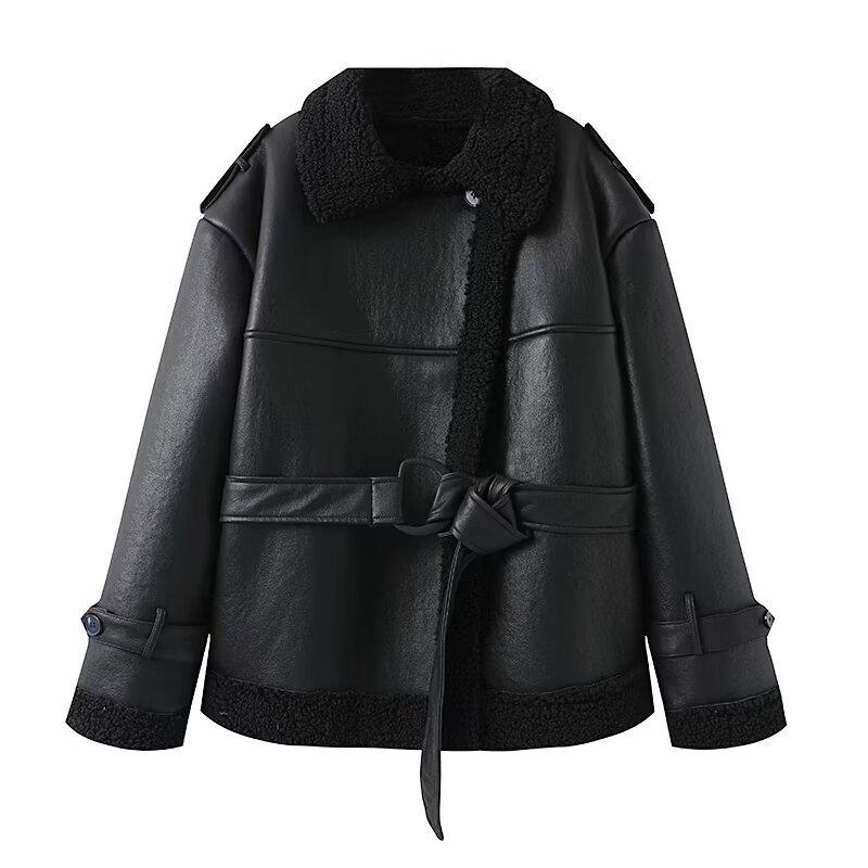 European & American Women s Fur One-Piece Coat with Belt - 2024 Autumn/Winter Street Fashion Large
European & American Women s Fur One-Piece Coat with Belt - 2024 Autumn/Winter Street Fashion Large