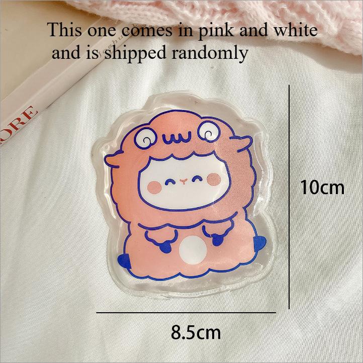 Грелка для рук Многоразовая самонагревающаяся Прозрачная с рисунком из мультфильма Сохраняет тепло Безопасная Быстро нагревающаяся грелка в виде кролика Грелки для рук