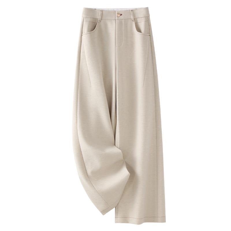 Women s 2024 Beige Cashmere Wide-Leg Pants - Autumn/Winter Style, Drapey Wool Straight-Leg Casuals. 2XL
Women s 2024 Beige Cashmere Wide-Leg Pants - Autumn/Winter Style, Drapey Wool Straight-Leg Casuals. 2XL
