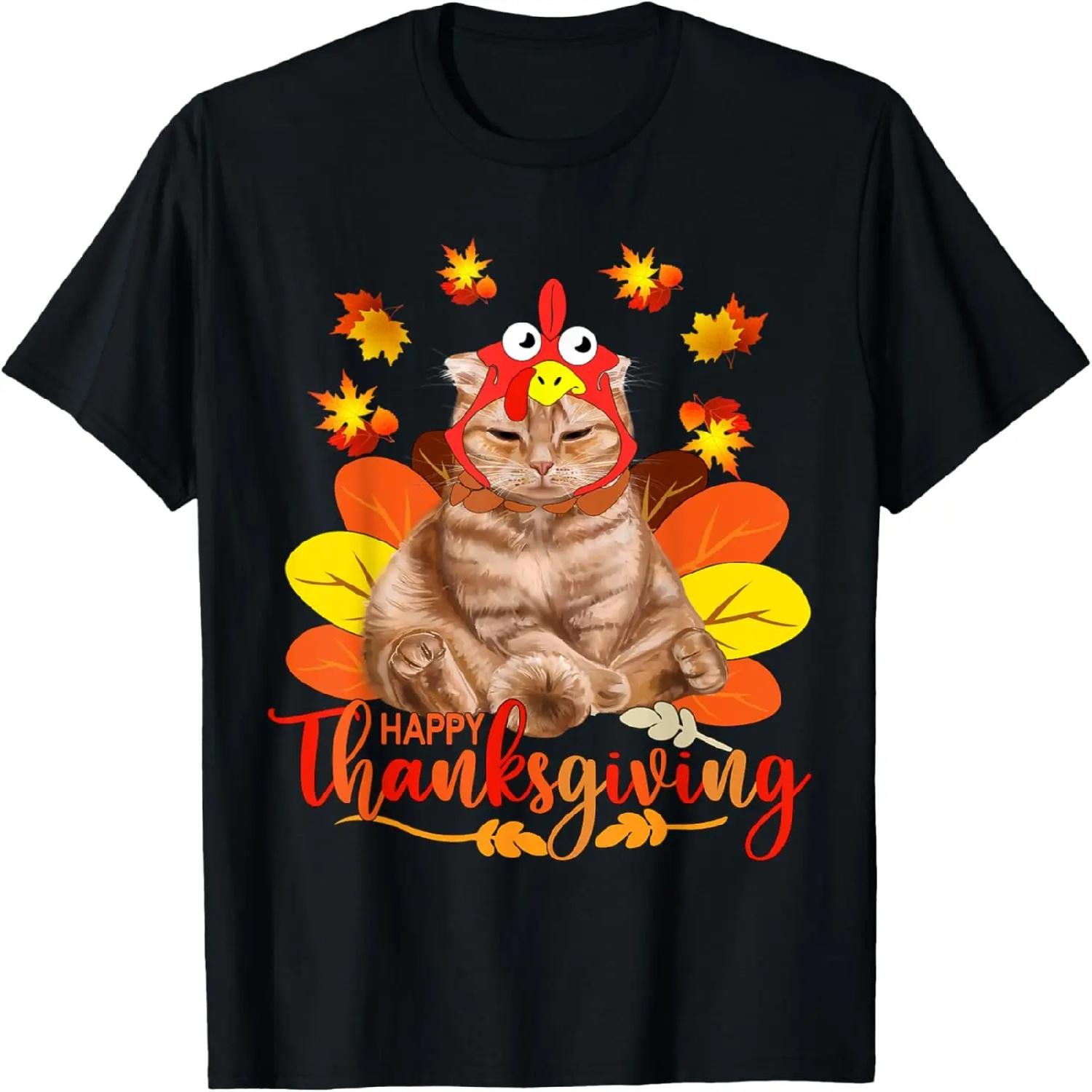 Happy Thanksgiving Tee Cat Turkey Christmas Day Tee T-Shirt XXXXXL різнокольоровий
Happy Thanksgiving Tee Cat Turkey Christmas Day Tee T-Shirt XXXXXL різнокольоровий