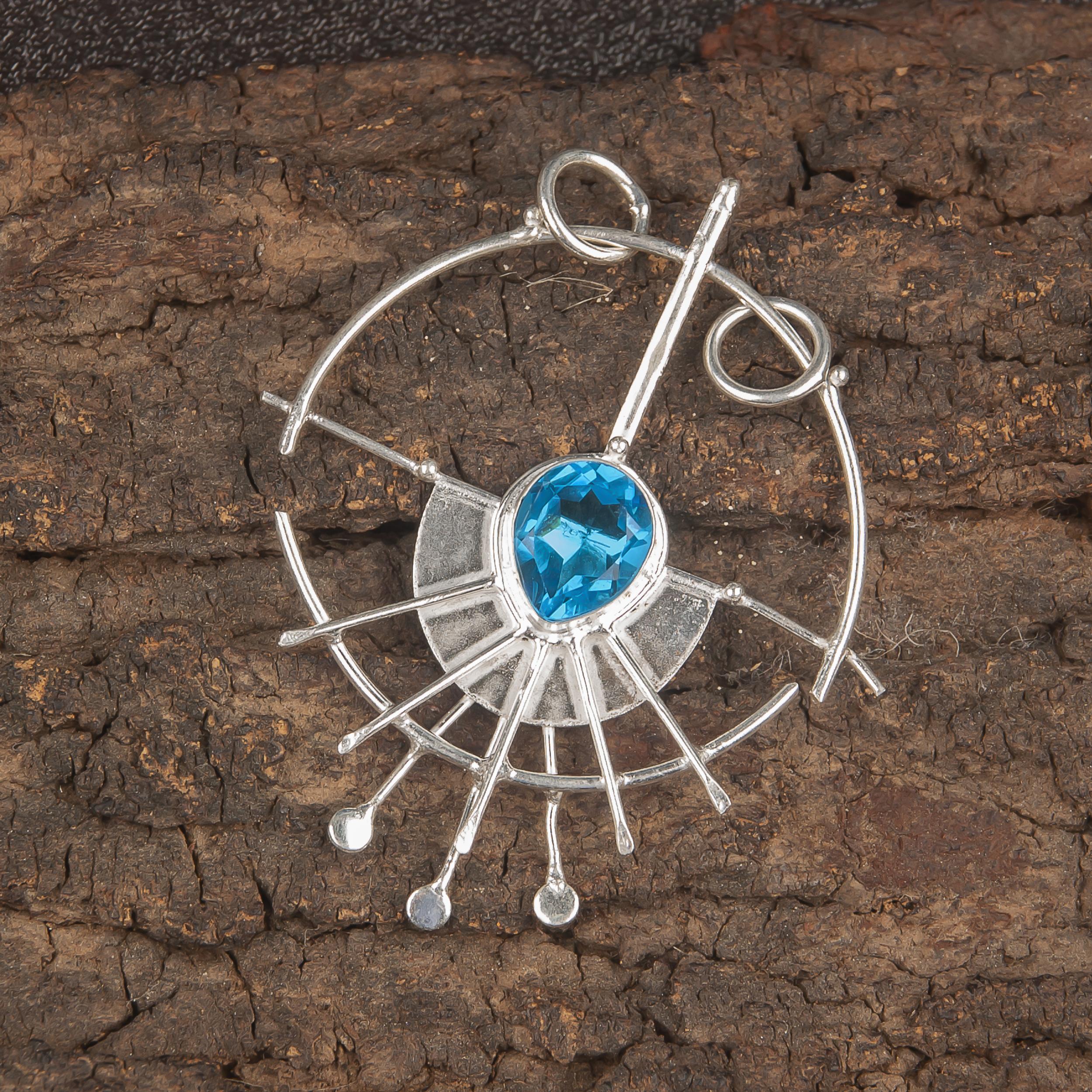 Swiss Blue Topaz Pendant Gemstone, 925 Solid Sterling Silver Pendant Jewelry, Handmade Pendant, Silver Jewelry For Gift Blue синій
Swiss Blue Topaz Pendant Gemstone, 925 Solid Sterling Silver Pendant Jewelry, Handmade Pendant, Silver Jewelry For Gift Blue синій