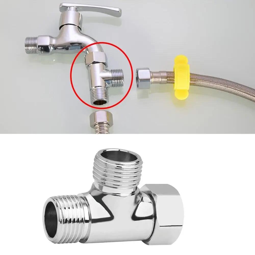 Anti-Rust 3 Way T Shape Adapter Replacement Anti-leak Brass T Adapter Multi-purpose Easy To Install Shower Diverter Valve Silver
Anti-Rust 3 Way T Shape Adapter Replacement Anti-leak Brass T Adapter Multi-purpose Easy To Install Shower Diverter Valve Silver