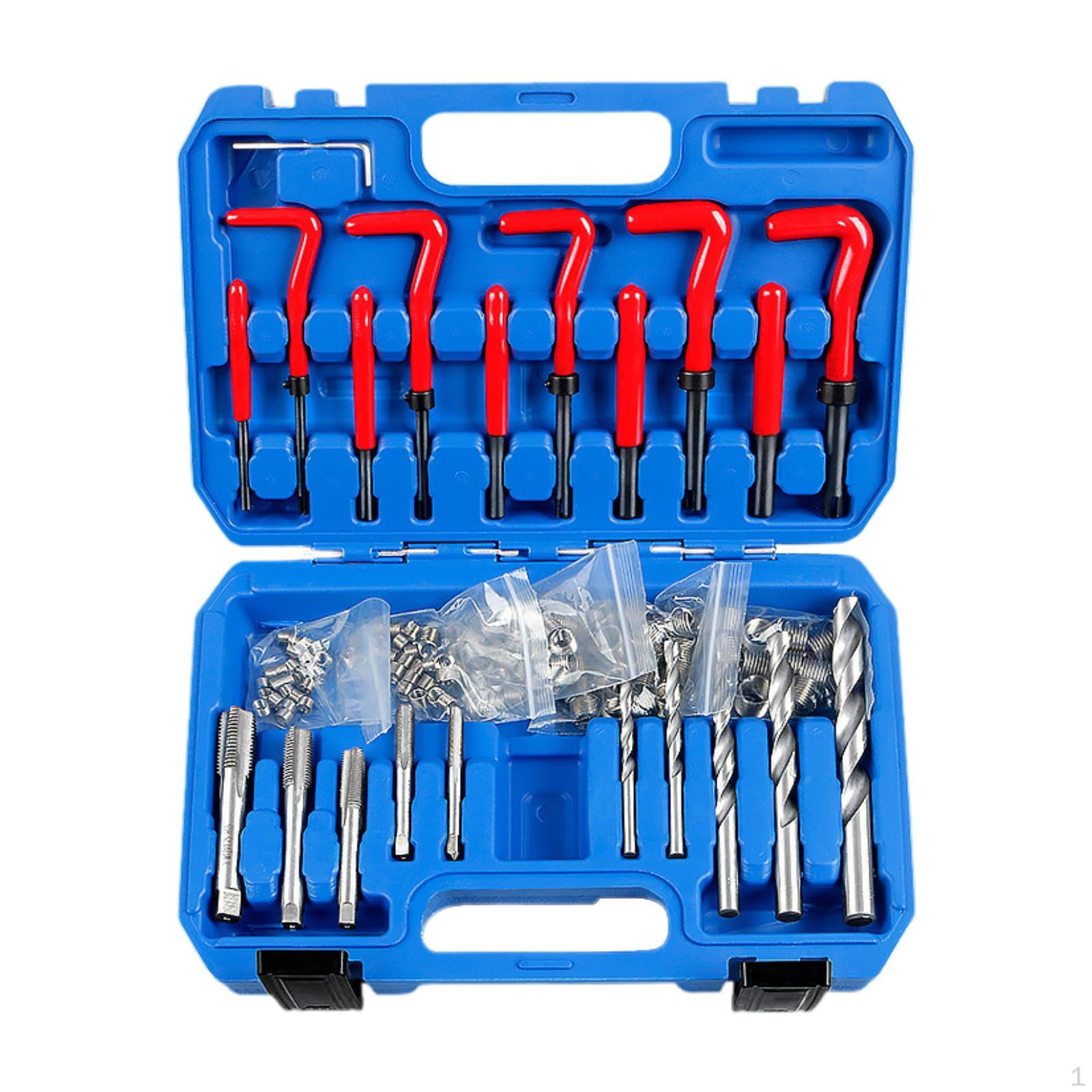 131 Pieces Metric Rethreading Tool Kit, HSS Drill Repair Kit for Car Repair, Automotive
131 Pieces Metric Rethreading Tool Kit, HSS Drill Repair Kit for Car Repair, Automotive