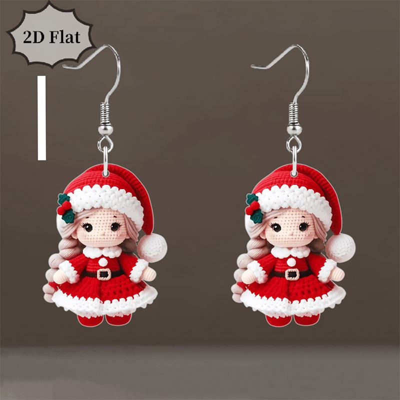 Christmas Snowman Acrylic Dangle Earrings - Trendy Cross-border Holiday Style
Christmas Snowman Acrylic Dangle Earrings - Trendy Cross-border Holiday Style