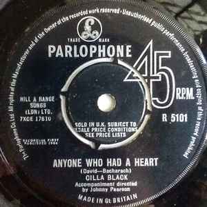 7inch Record CILLA BLACK - Anyone Who Had A Heart R5101 Parlophone 1964 UK Pop Used
7inch Record CILLA BLACK - Anyone Who Had A Heart R5101 Parlophone 1964 UK Pop Used