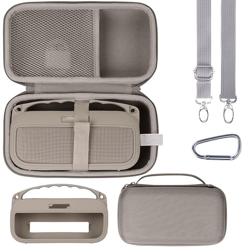 Bose compatible with Lebakort hard case and silicone case SoundLink Flex Portable Speaker (2nd generation) portable outdoor Speakers (2 cases)
Bose compatible with Lebakort hard case and silicone case SoundLink Flex Portable Speaker (2nd generation) portable outdoor Speakers (2 cases)