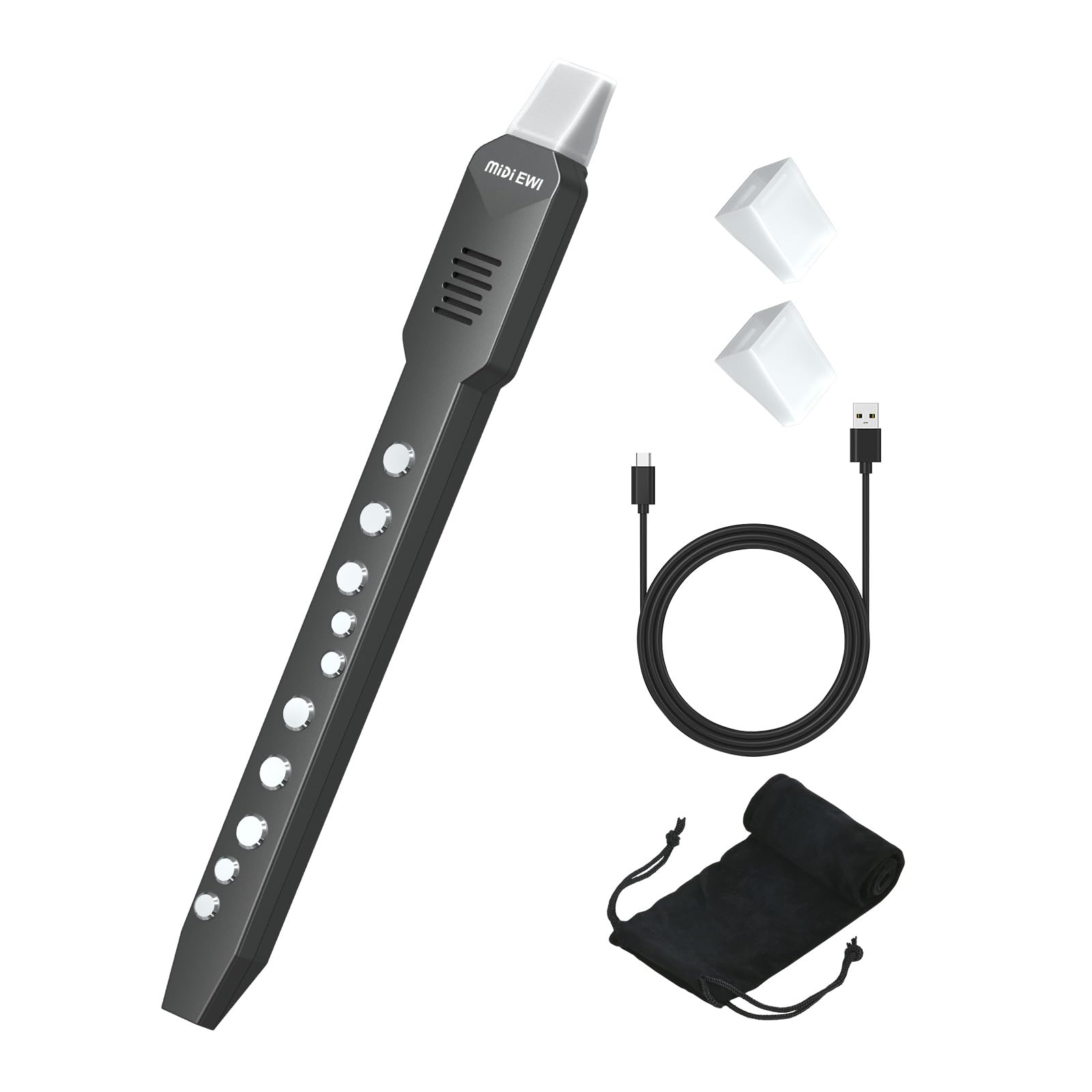 OYAYO EWI02 Pro Портативный цифровой духовой инструмент с 10 голосами, поддержкой MIDI и Bluetooth, Встроенный компактный электронный духовой инструмент для начинающих
OYAYO EWI02 Pro Портативный цифровой духовой инструмент с 10 голосами, поддержкой MIDI и Bluetooth, Встроенный компактный электронный духовой инструмент для начинающих