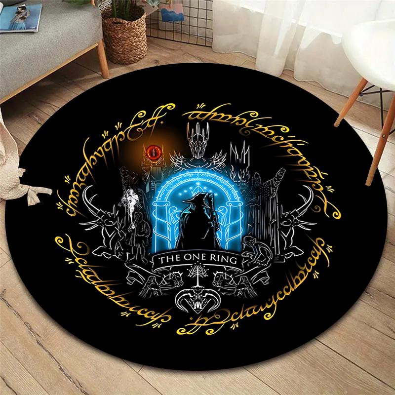 The One Ring Round Area Rug,Carpet Rug for Living Room Bedroom Sofa Playroom Decor,Non-slip Floor Mat 80cmx80cm
The One Ring Round Area Rug,Carpet Rug for Living Room Bedroom Sofa Playroom Decor,Non-slip Floor Mat 80cmx80cm