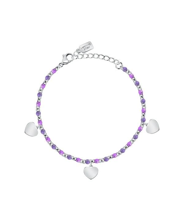 La Petite Story Steel Love Bracelet With Silver Hearts LPS05ASD54 For Women 
La Petite Story Steel Love Bracelet With Silver Hearts LPS05ASD54 For Women