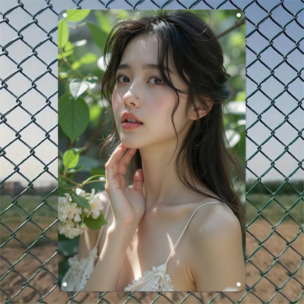 HD Metal Tin Sign Elegant Asian Woman in White Lace Camisole with White Flowers Outdoor Garden Scene Vintage Wall Art Plaque Ret 20x30cm(7.8x11.8inch)
HD Metal Tin Sign Elegant Asian Woman in White Lace Camisole with White Flowers Outdoor Garden Scene Vintage Wall Art Plaque Ret 20x30cm(7.8x11.8inch)