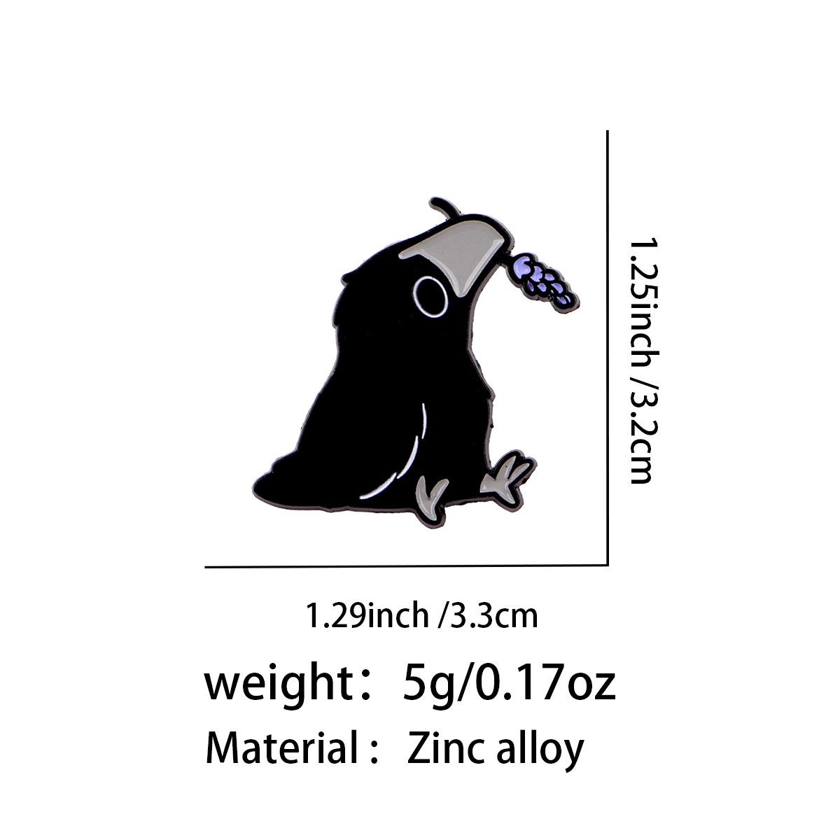 Creative Cartoon Crow Metal Brooch - Unique Animal Badge for Bags & Clothing
Creative Cartoon Crow Metal Brooch - Unique Animal Badge for Bags & Clothing