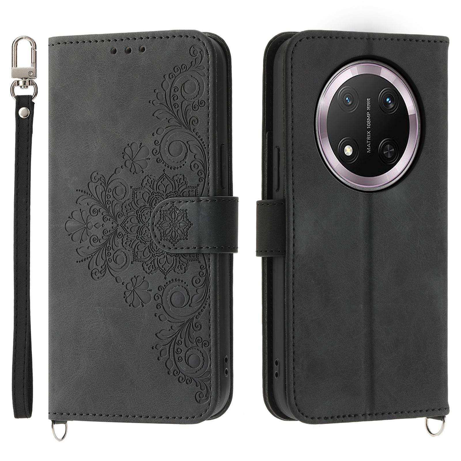For Honor Magic7 Lite 5G/X9c 5G/X60 Pro 5G Case Flower Pattern PU Leather Wallet Phone Cover with Strap Black
For Honor Magic7 Lite 5G/X9c 5G/X60 Pro 5G Case Flower Pattern PU Leather Wallet Phone Cover with Strap Black