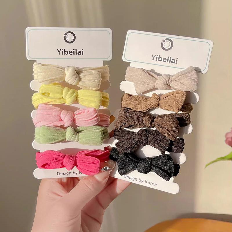 5/10 шт. простые банты для волос, цветные эластичные бесследные резинки для хвоста для женщин и девочек, милые аксессуары для волос
5/10 шт. простые банты для волос, цветные эластичные бесследные резинки для хвоста для женщин и девочек, милые аксессуары для волос