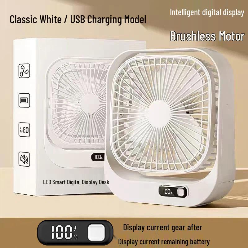 USB Rechargeable Silent Mini Fan with LED Display for Home, Dorm, or Office – Custom Logo Available USB Rechargeable
USB Rechargeable Silent Mini Fan with LED Display for Home, Dorm, or Office – Custom Logo Available USB Rechargeable