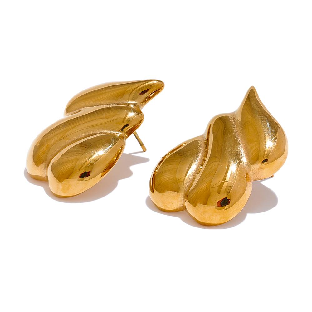 Yhpup Waterproof 316L Stainless Steel Metal Geometric Personalized Daily Stud Earrings Gold Color Tarnish Resistant Jewelry
Yhpup Waterproof 316L Stainless Steel Metal Geometric Personalized Daily Stud Earrings Gold Color Tarnish Resistant Jewelry