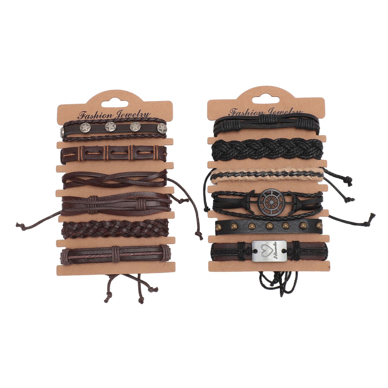 12pcs PU Leather Bracelet Set Multi Layers PU Leather Bracelet Set PU Leather Wrap Bracelets for
12pcs PU Leather Bracelet Set Multi Layers PU Leather Bracelet Set PU Leather Wrap Bracelets for