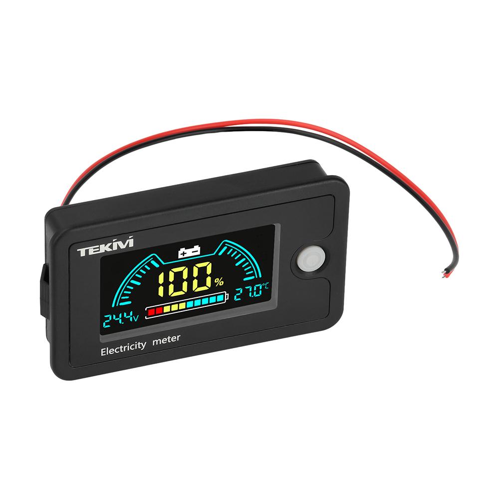 Battery Capacity Indicator Voltmeter LCD LiFePO4 lead-acid Lithium Battery Tester Meter With Temperature Alarm for Car Tool
Battery Capacity Indicator Voltmeter LCD LiFePO4 lead-acid Lithium Battery Tester Meter With Temperature Alarm for Car Tool
