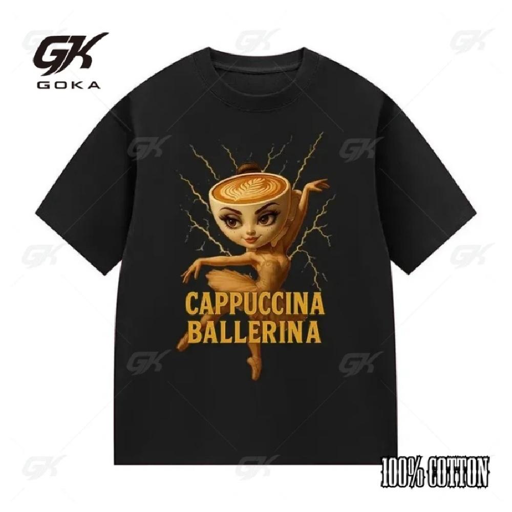 Funny Cappuccino Ballet Meme Pattern Cotton T-shirt for Women Fashionable and Comfortable Hot Selling T-shirt for Summer Women XXXXXL чорний
Funny Cappuccino Ballet Meme Pattern Cotton T-shirt for Women Fashionable and Comfortable Hot Selling T-shirt for Summer Women XXXXXL чорний