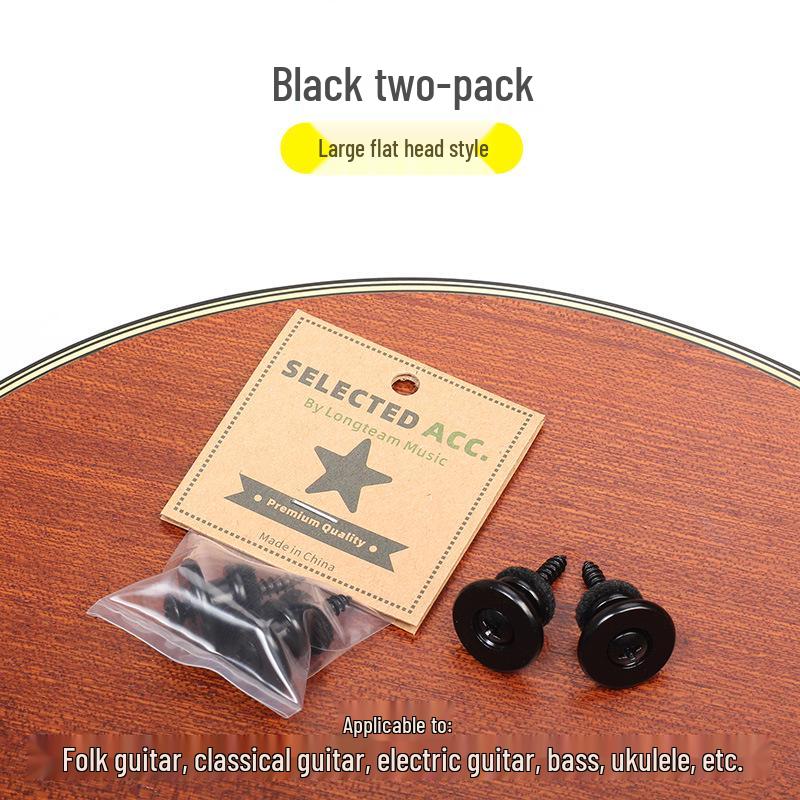 2-Pack Enlarged Guitar Strap Buttons for Electric, Bass, Folk, Acoustic Guitars 2-pack
2-Pack Enlarged Guitar Strap Buttons for Electric, Bass, Folk, Acoustic Guitars 2-pack
