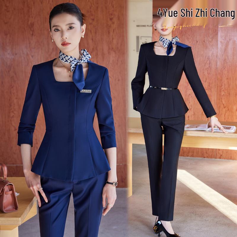 Elegant Women s Autumn/Winter Suit Set for Hotel Receptionist and Beauty Salon Workwear L
Elegant Women s Autumn/Winter Suit Set for Hotel Receptionist and Beauty Salon Workwear L