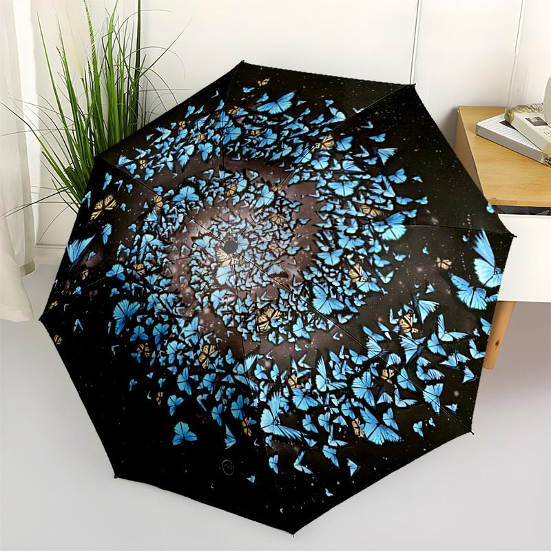 1pc Butterfly Swarm Mandala Automatic Open/Close Umbrella - Portable Collapsible Umbrella with 8-Rib Stability, Fashion Lovers yy251017148
1pc Butterfly Swarm Mandala Automatic Open/Close Umbrella - Portable Collapsible Umbrella with 8-Rib Stability, Fashion Lovers yy251017148