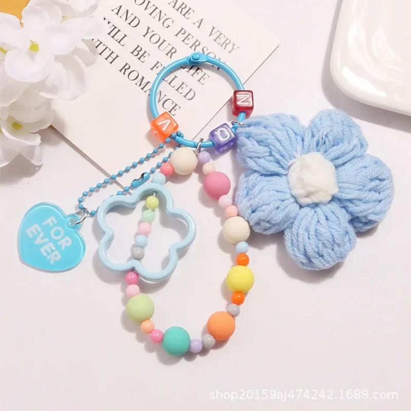 Cartoon Wool Knitted Flowers Key Chains Beaded Wristlet Lanyard Bracelet Keyring For Women Girl Bag Pendant Charms Keychain Gift синий
Cartoon Wool Knitted Flowers Key Chains Beaded Wristlet Lanyard Bracelet Keyring For Women Girl Bag Pendant Charms Keychain Gift синий
