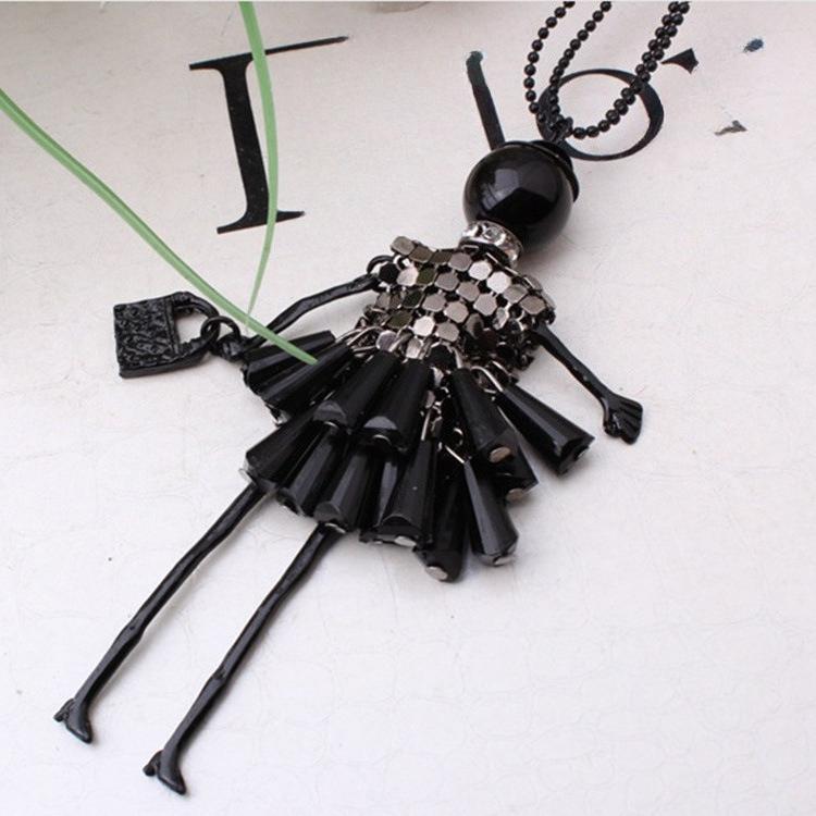 Creativity Lolita Crystal Dress Girl Handbag Pendant Necklace Sweet Fashion Double Layer Beaded Sweater Chain for Women Jewelry чорний
Creativity Lolita Crystal Dress Girl Handbag Pendant Necklace Sweet Fashion Double Layer Beaded Sweater Chain for Women Jewelry чорний