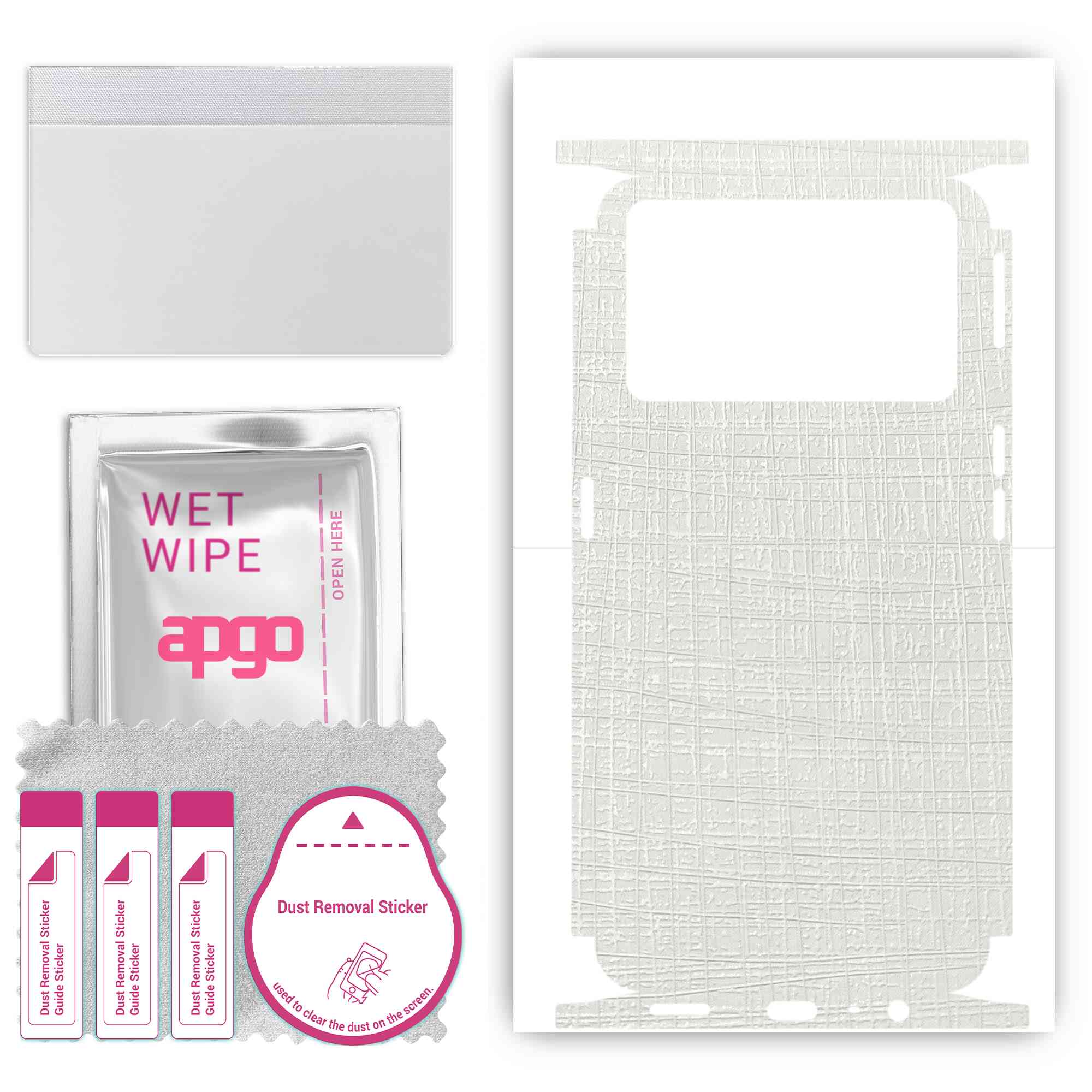 apgo Protective Skin Sticker for the back+sides compatible with Oppo K9 Pro 5G, Full Wrap Film, Foil, Vinyl - Pattern White Fabric
apgo Protective Skin Sticker for the back+sides compatible with Oppo K9 Pro 5G, Full Wrap Film, Foil, Vinyl - Pattern White Fabric