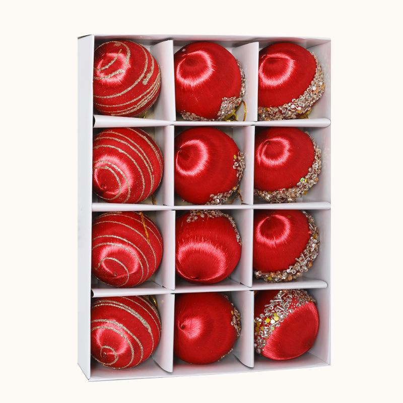 Silk Thread Wave Christmas Balls – Hand-painted Tree Ornaments, 6cm, Set of 12 6cm 12-pack
Silk Thread Wave Christmas Balls – Hand-painted Tree Ornaments, 6cm, Set of 12 6cm 12-pack