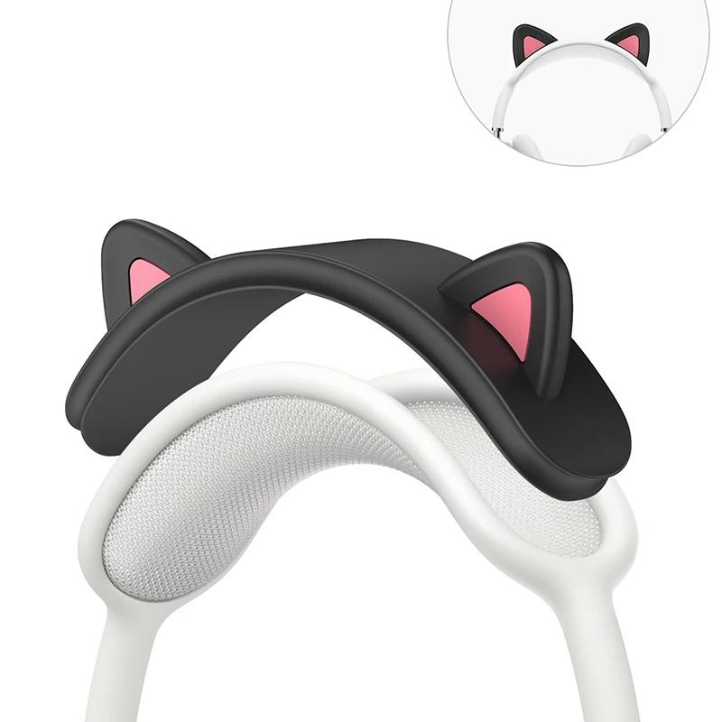 For AirPods Max Headphone Head Beam Silicone Cover Cat Ear Design Protective Sleeve Black
For AirPods Max Headphone Head Beam Silicone Cover Cat Ear Design Protective Sleeve Black