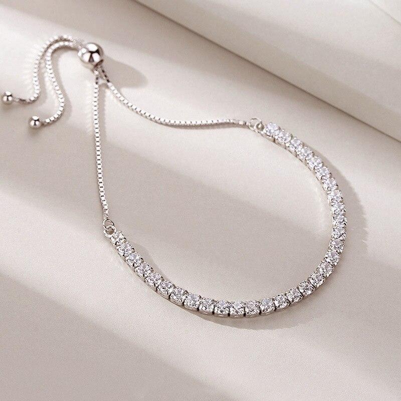 925 Sterling Silver Tassel Crystal Bead Charm Bracelet &Bangle For Women Wedding Party Jewelry Pulseras Mujer SL066
925 Sterling Silver Tassel Crystal Bead Charm Bracelet &Bangle For Women Wedding Party Jewelry Pulseras Mujer SL066