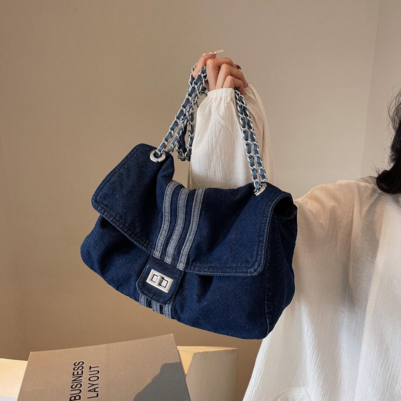 Casual Women S Handbags, Solid Color Denim Shoulder Bag, Large Capacity Travel Crossbody Bag темно-сірий
Casual Women S Handbags, Solid Color Denim Shoulder Bag, Large Capacity Travel Crossbody Bag темно-сірий