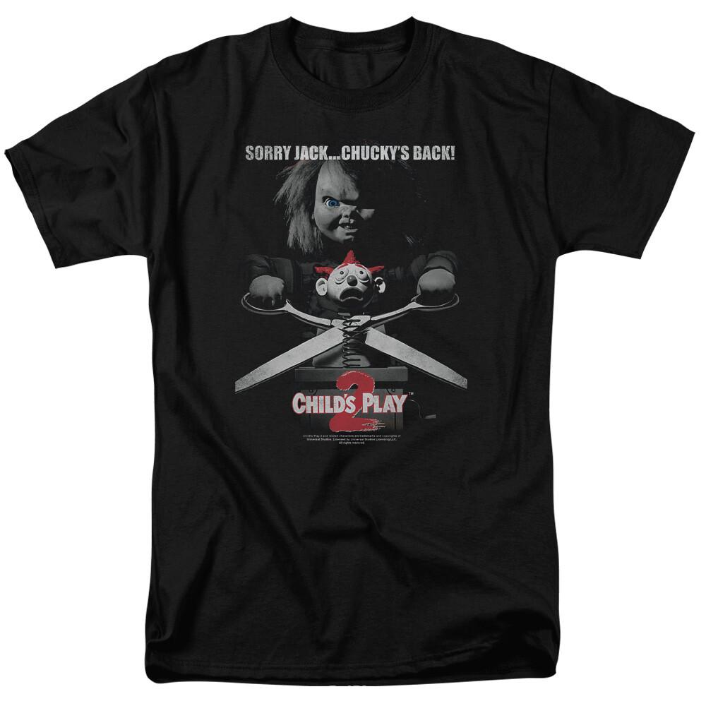 26 Child s Play 2 Jack Poster T Shirt Licensed Horror Movie Retro Classic Tee Black Unisex T-Shirt XXXL
26 Child s Play 2 Jack Poster T Shirt Licensed Horror Movie Retro Classic Tee Black Unisex T-Shirt XXXL