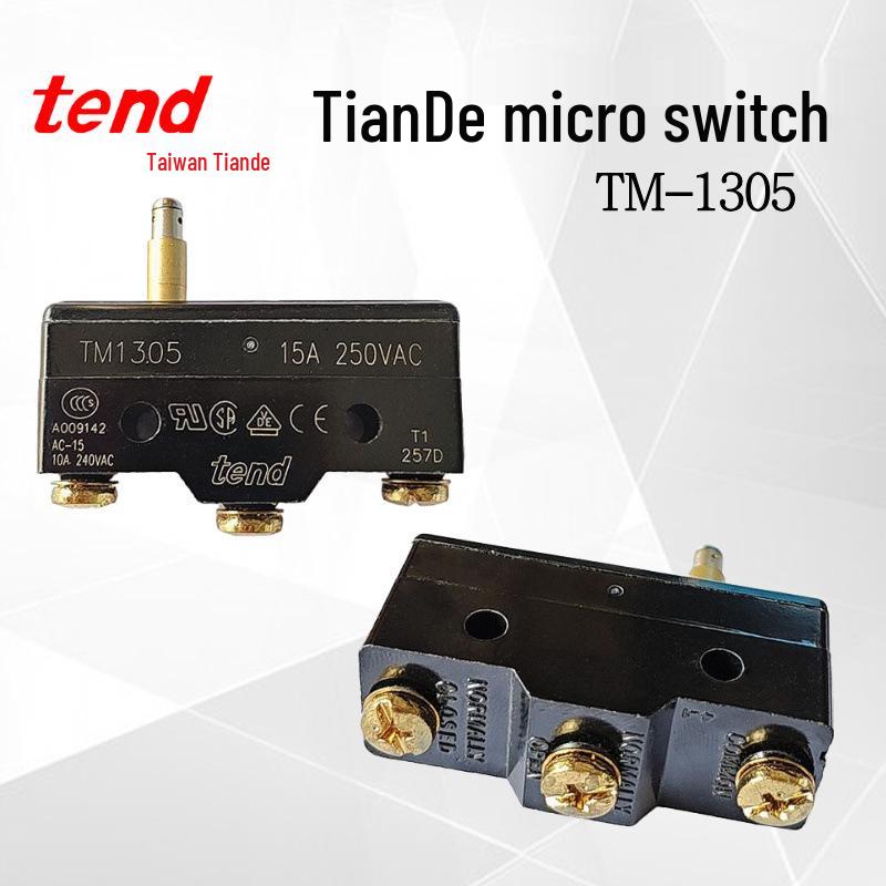 Tende TM-1305 Micro Limit Switch 15A 250V Momentary Travel Switch
Tende TM-1305 Micro Limit Switch 15A 250V Momentary Travel Switch